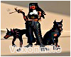 Cyberpunk Woman & Dogs