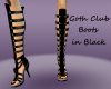 Goth Club Boots - Black