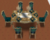 Victorian Teal DiningSet