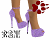 Lavender flower heels