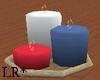 Red, white & blue Candle