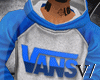 V/ Vans Hoodie Blue