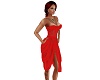 Silk Lace Dress Red