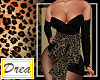 Black Cheetah Bow Dress