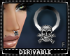 Septum Crossbones Skull