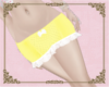 A: Yellow lace shorts