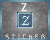 Letter Z-2 Sticker *me*