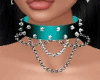 Spiked Chokers Turquoise