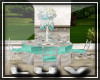 weding guest table: Teal