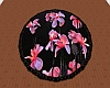 Black Floral Area Rug