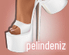 [P] Heart white heels