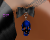 (dp) Skull Earrings Blue