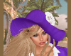 Chic Leila Hat Purple