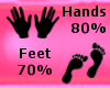 AC| Hands 80% - Feet 70%