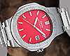 PP Silver & Pink Watch