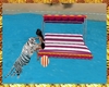 Floating sunbed tiger