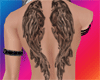 *F* Back Wings Tattoo
