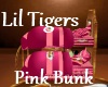 Lil Tigers Pink Bunk bed
