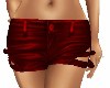 RED LEATHER SHORTS