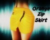 *S* Orange Zip Skirt