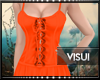V| Orange Flowy Dress