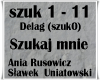 Szukaj mnie -Rusowicz