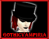 GV Gothic Top Hat Blk/gr