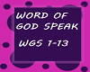 WORD OF GOD SPEAK