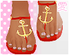 愛 Nautical Red Sandal
