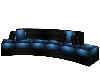 Blue and Black Couch