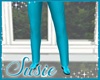 Teal Dress Shoes/Socks M