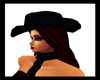 Black Cowboy Hat *Red