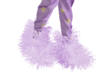 Purple Fur slippers
