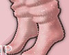 Winter Pink Socks Fur