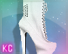!K White Studded Boots