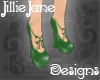 {JJ} Bow Shoes Green