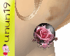[An]Earrings pink rose