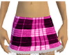 Pink plaid mini skirt