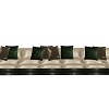 ~LL~GREEN/CREAM  COUCH