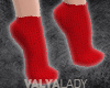 V| HotSnow Red Socks
