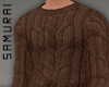 #S Knit Sweater #Choco