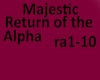 Return of the Alpha