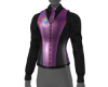 Purple/Black Corset Vest