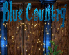 Blue Country Sign