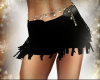 (mc) Black Fringe Skirt