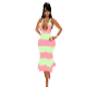 S.T~PINK LIME TWIST DRES