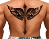 wing + cross tattoo