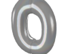 balloon 0 -  silver