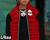 Skull Puff Red