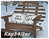 Winter Adirondack Chairs